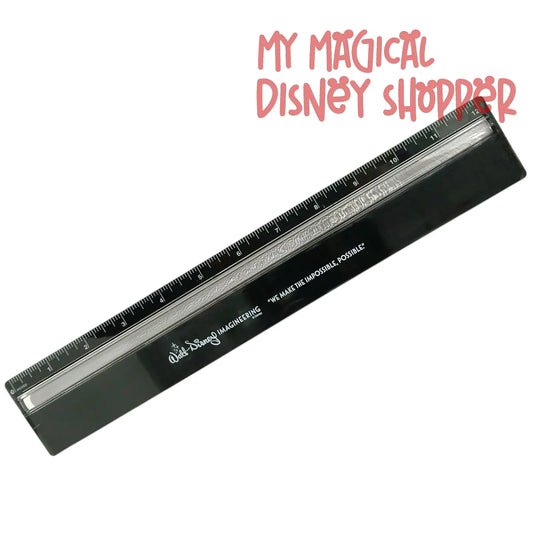 Walt Disney Imagineering Black Measuring Ruler – WDI Collectible Office Accessory 📐🏰✨