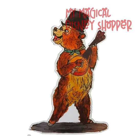 Country Bear Jamboree Zeke the Banjo Player 5" Decal – Disney Parks Inspired 🐻🪕✨