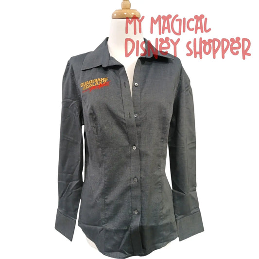 Women’s Embroidered Button-Down Shirt – Guardians of the Galaxy: Mission Breakout! - Size Medium - Cast Member Exclusive