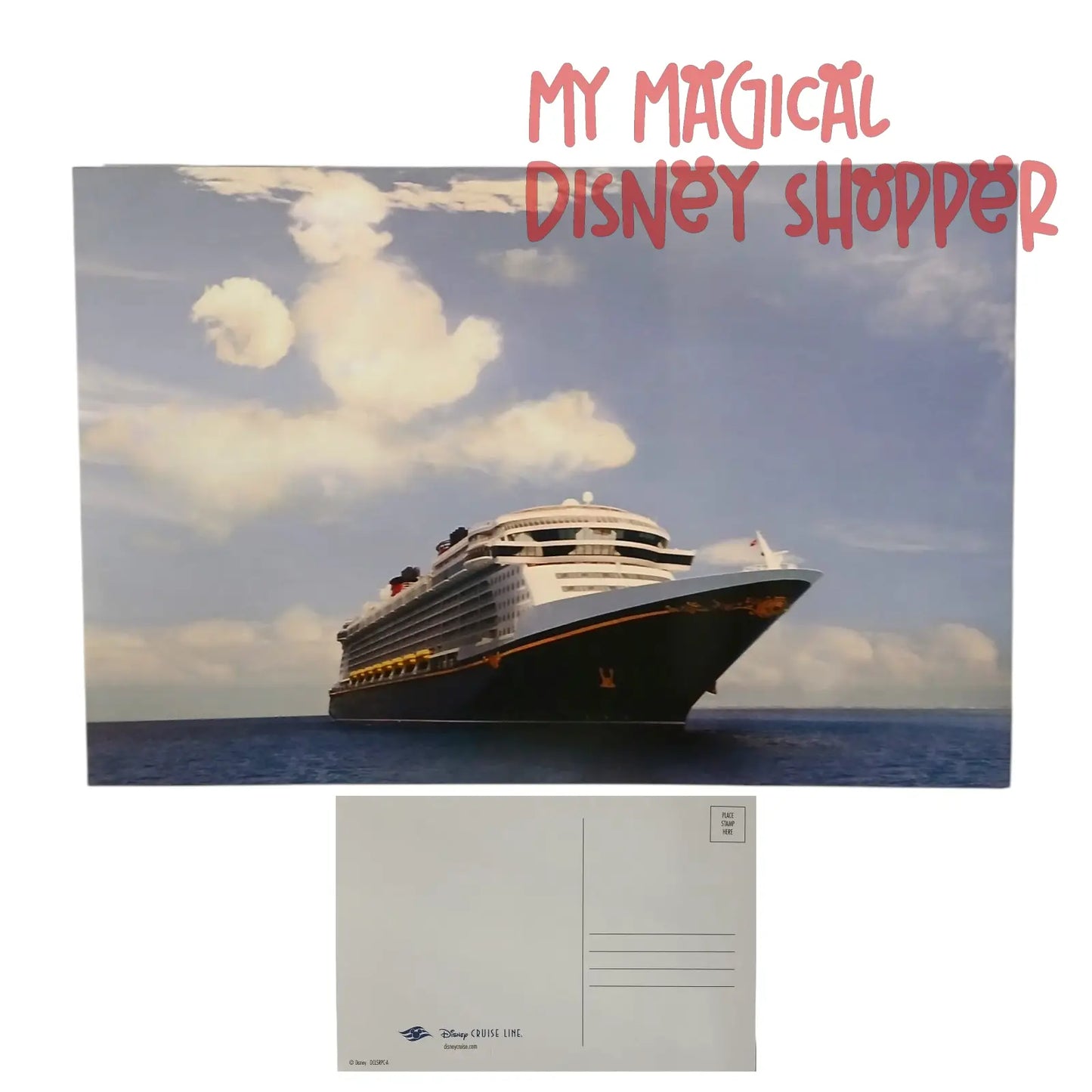 Disney Cruise Line Ship Postcard – Disney Cruise Line Souvenir