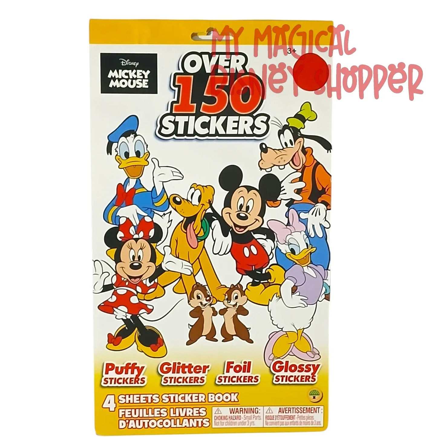 Disney Character Sticker Book – 4 Sheets & 150+ Stickers ✨📚