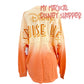 Disney Cruise Line Sunset Ombre Spirit Jersey – Orange & Peach Gradient - Size Adult Medium