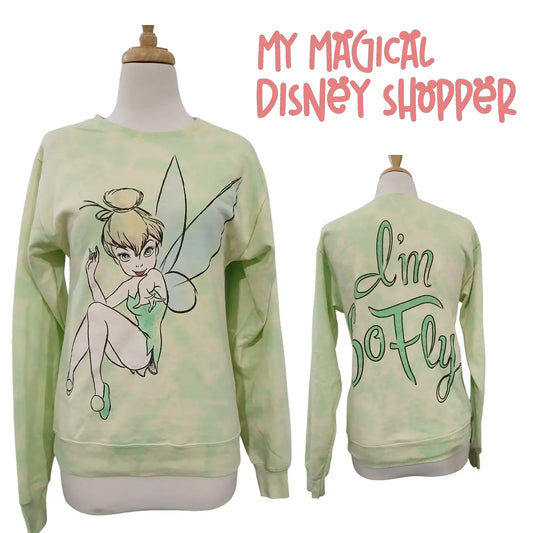 Disney Parks “I’m So Fly” Tinker Bell Sweatshirt – Size Adult Medium (NWOT) 🧚‍♀️✨💚