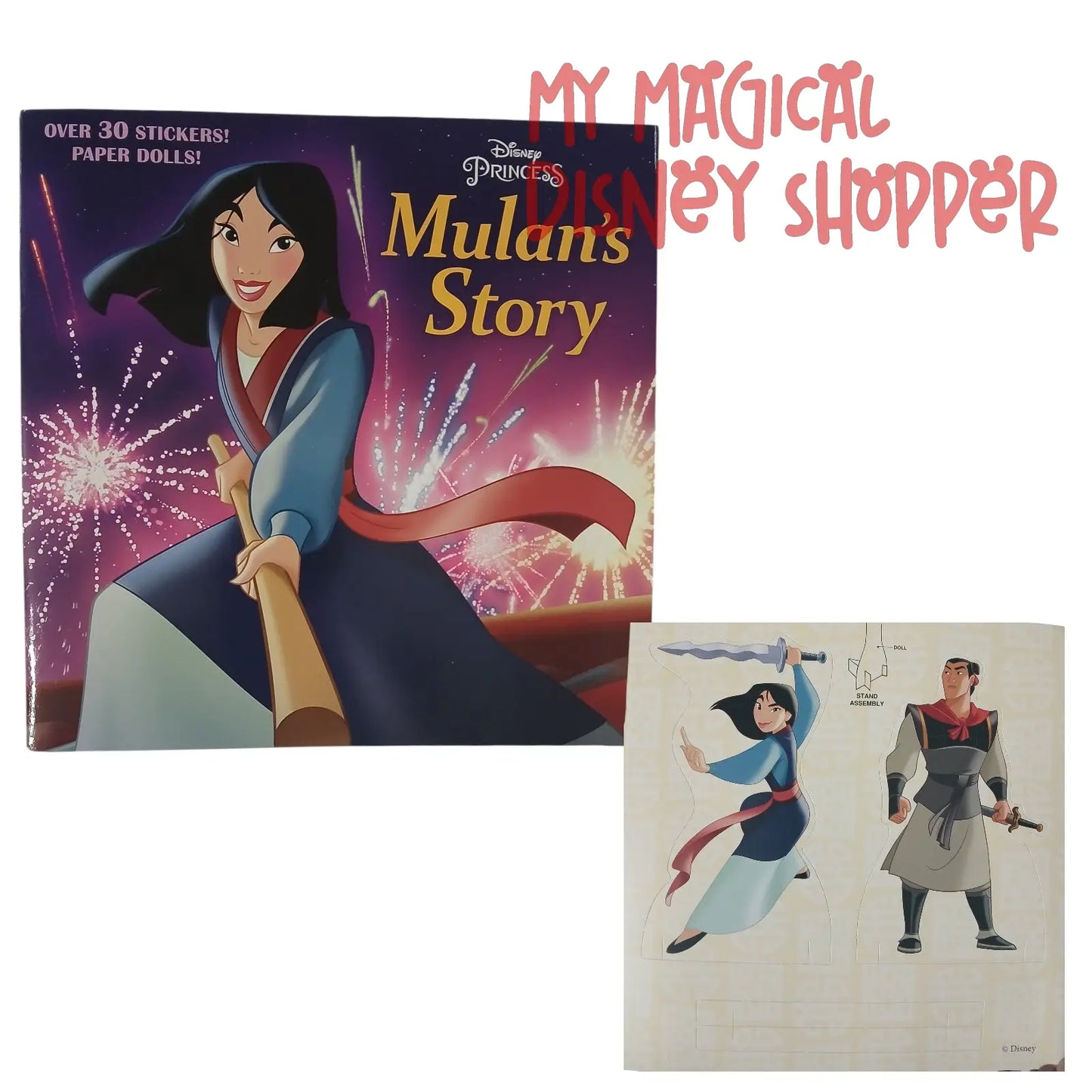 Disney Princess Mulan’s Story – Paperback Book with Stickers & Paper Dolls 🌸🐉✨