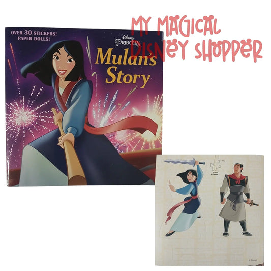 Disney Princess Mulan’s Story – Paperback Book with Stickers & Paper Dolls 🌸🐉✨