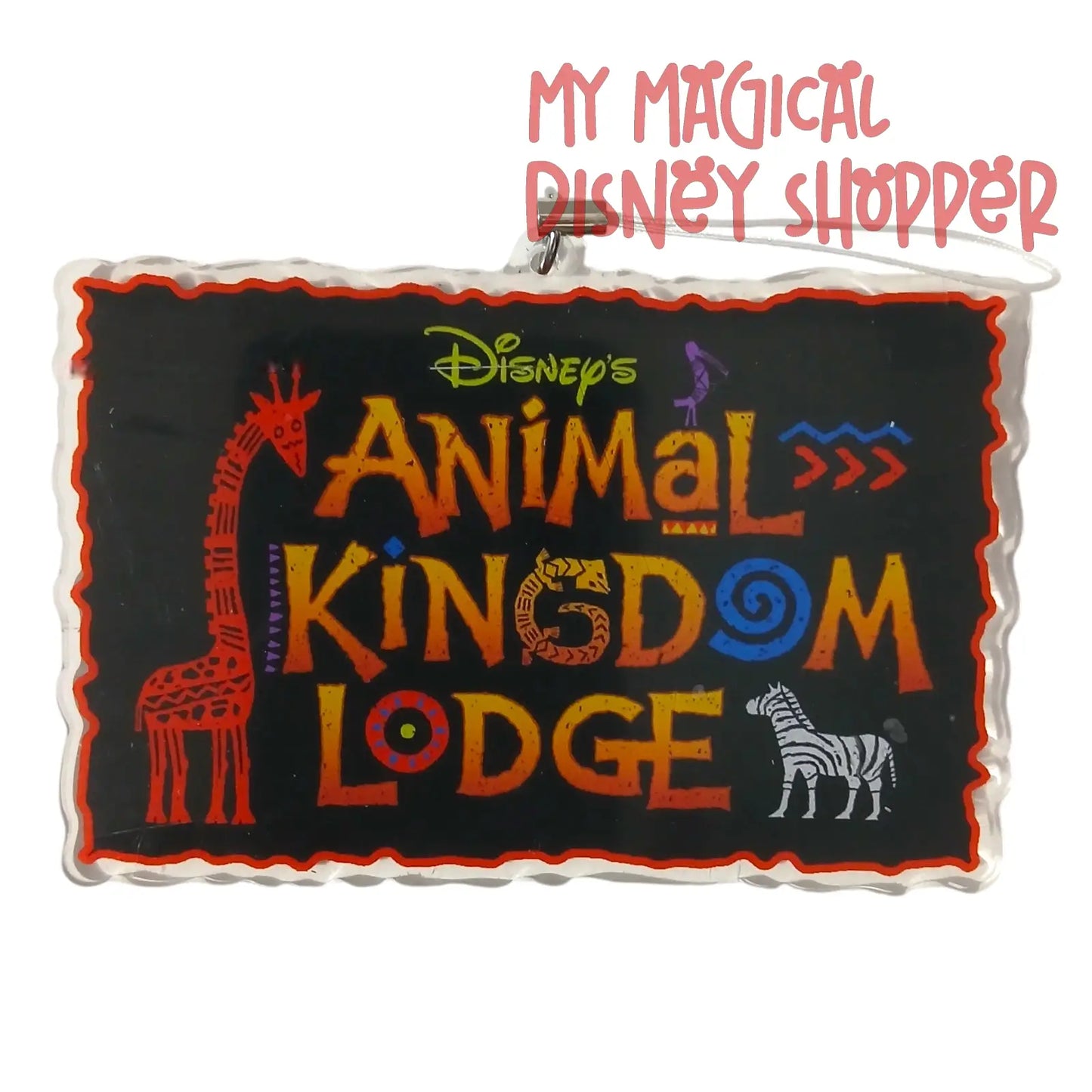 Disney’s Animal Kingdom Lodge Keepsake Ornament 🦒🌿✨