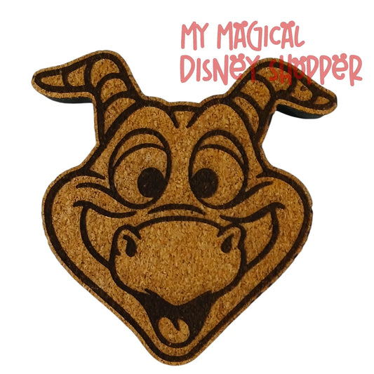 Figment Travel Pin Cork Board with Magnetic Back – Small 3" Display 🐉💜