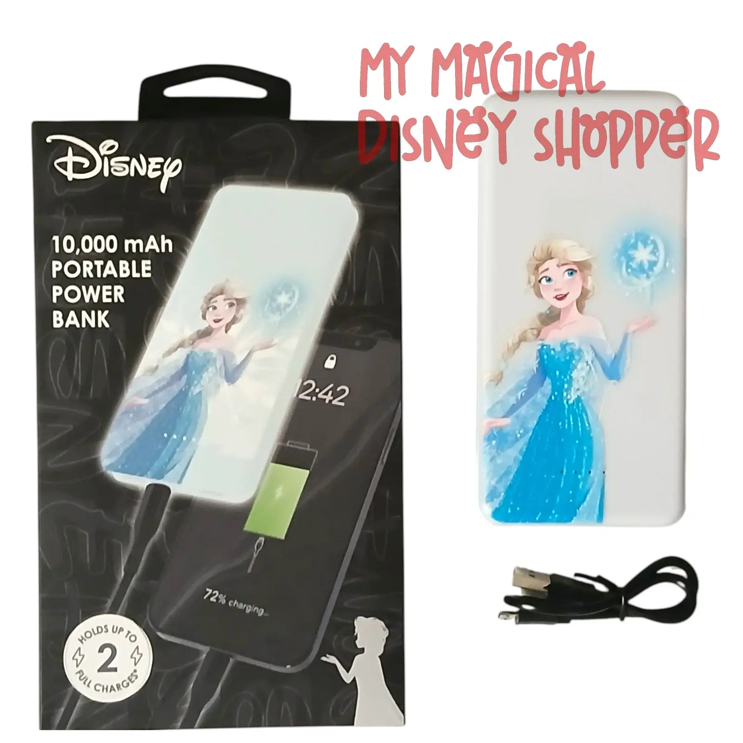iJoy Disney Frozen Elsa 10,000 mAh Portable Power Bank ❄️🔋✨