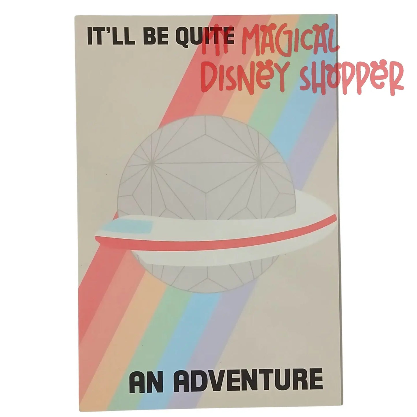 “It’ll Be Quite An Adventure” EPCOT Postcard 🌐✨📬