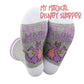 Disney Figment “Let the Magic Blossom” Socks – EPCOT Imagination Dragon 🐉🌸