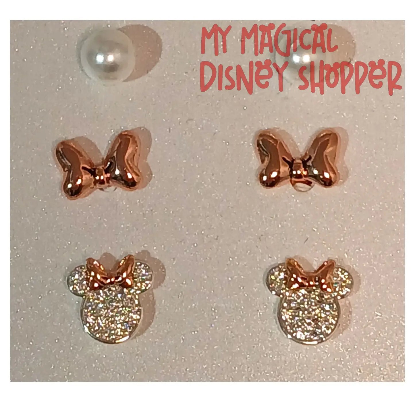 Love is Bowtiful 14k Gold Flash Plated Set of 3 Earrings