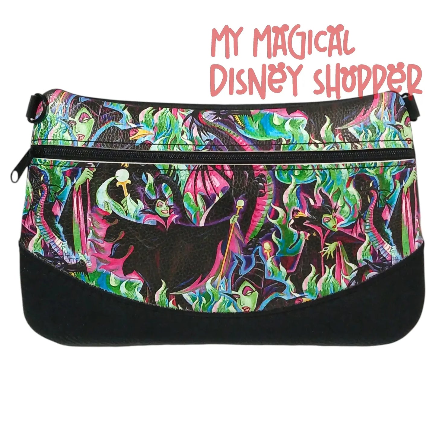 Handcrafted Maleficent Crossbody Bag 🐉🖤