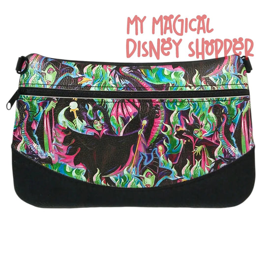 Handcrafted Maleficent Crossbody Bag 🐉🖤