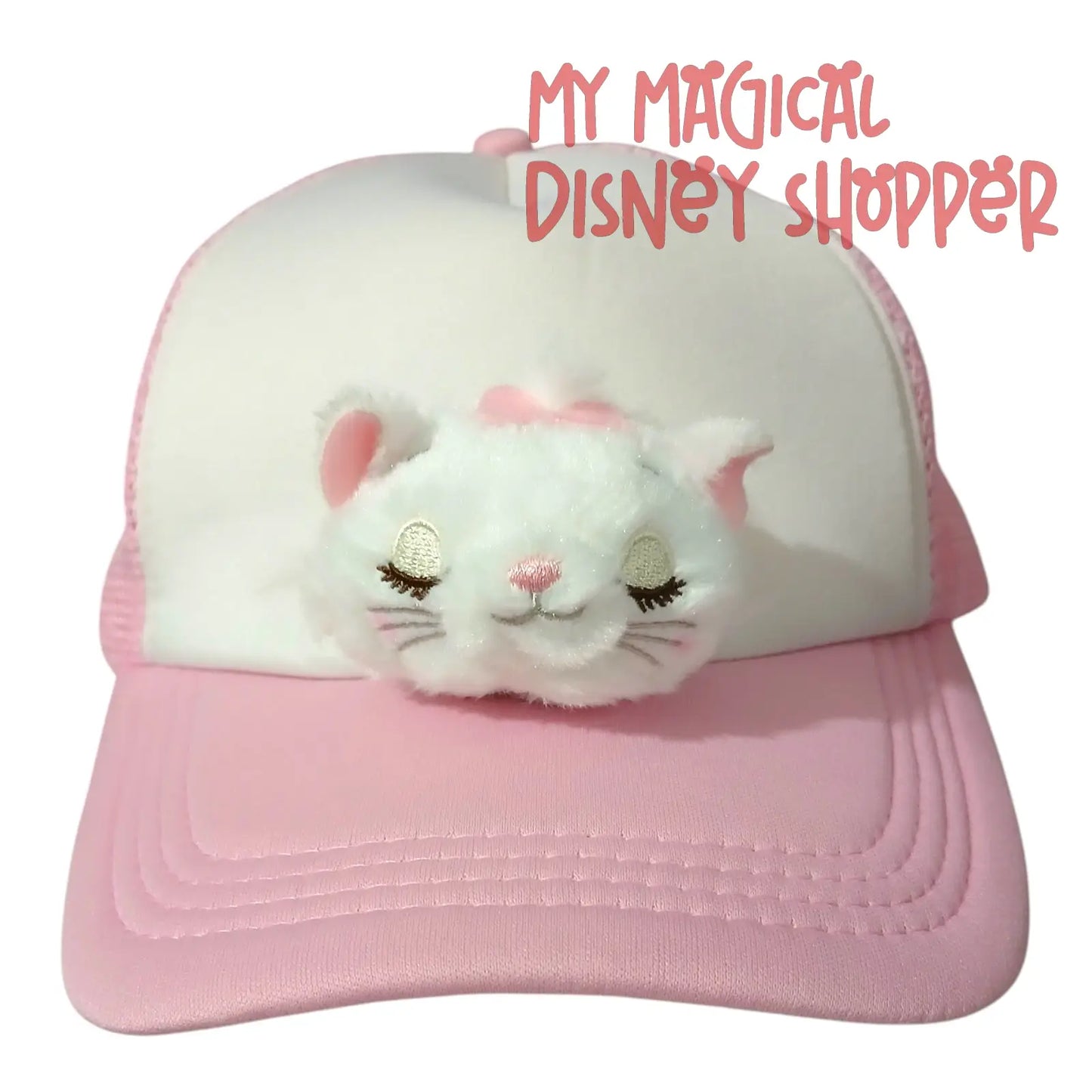 Marie Kitty Cat Pink & White Baseball Cap – Aristocats Character Hat 🎀🐱