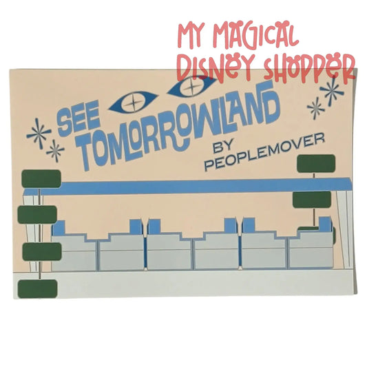 See Tomorrowland by PeopleMover Postcard 🚀✨📬