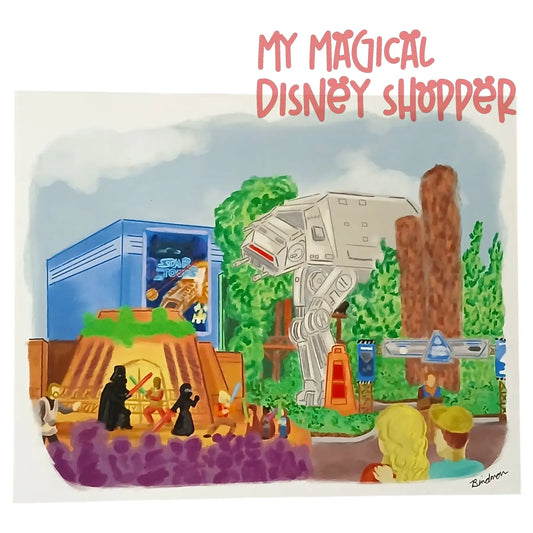 Star Tours Scene – Star Wars Land WDW Artwork by Bryan Bindman 🚀⭐