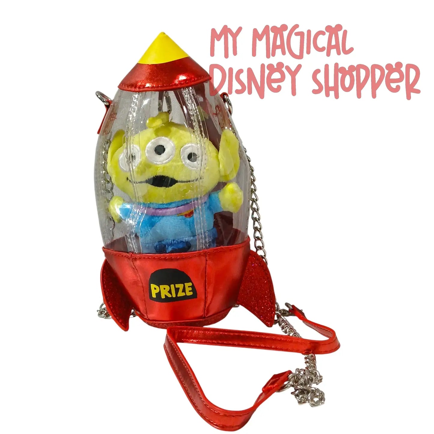 Miniso Pixar Toy Story Three-Eyed Alien Plush Rocket Crossbody 👽🚀