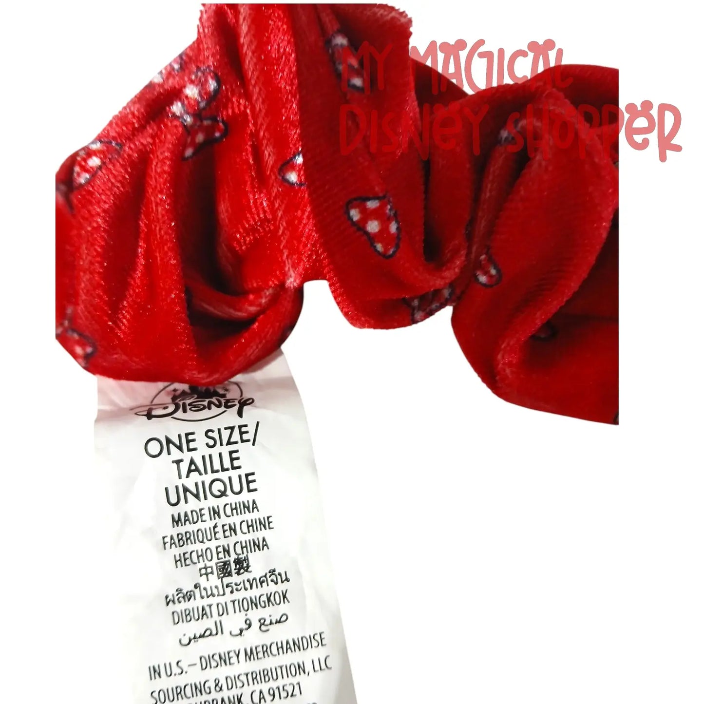 Velvet Minnie Bow Scrunchie 🎀✨🐭