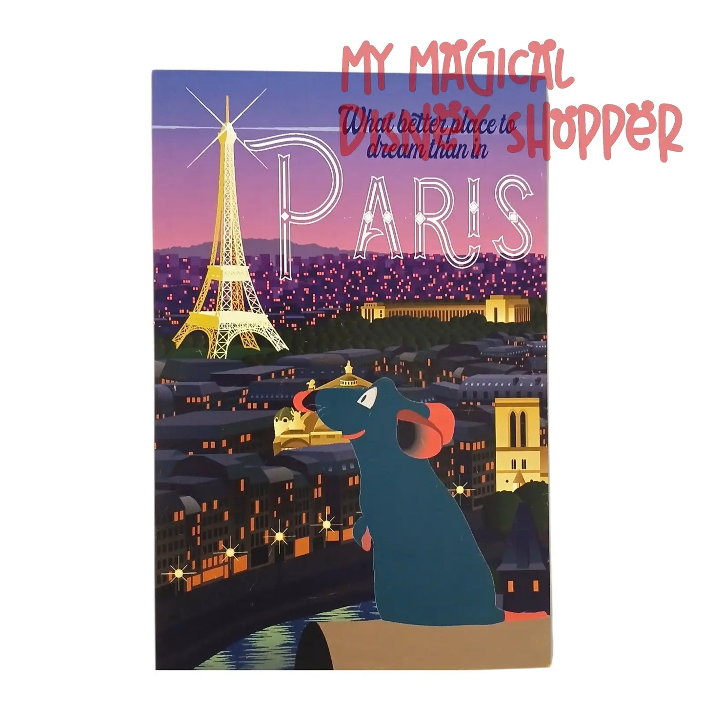 “What Better Place to Dream Than in Paris” – EPCOT Inspired Postcard 🇫🇷📬