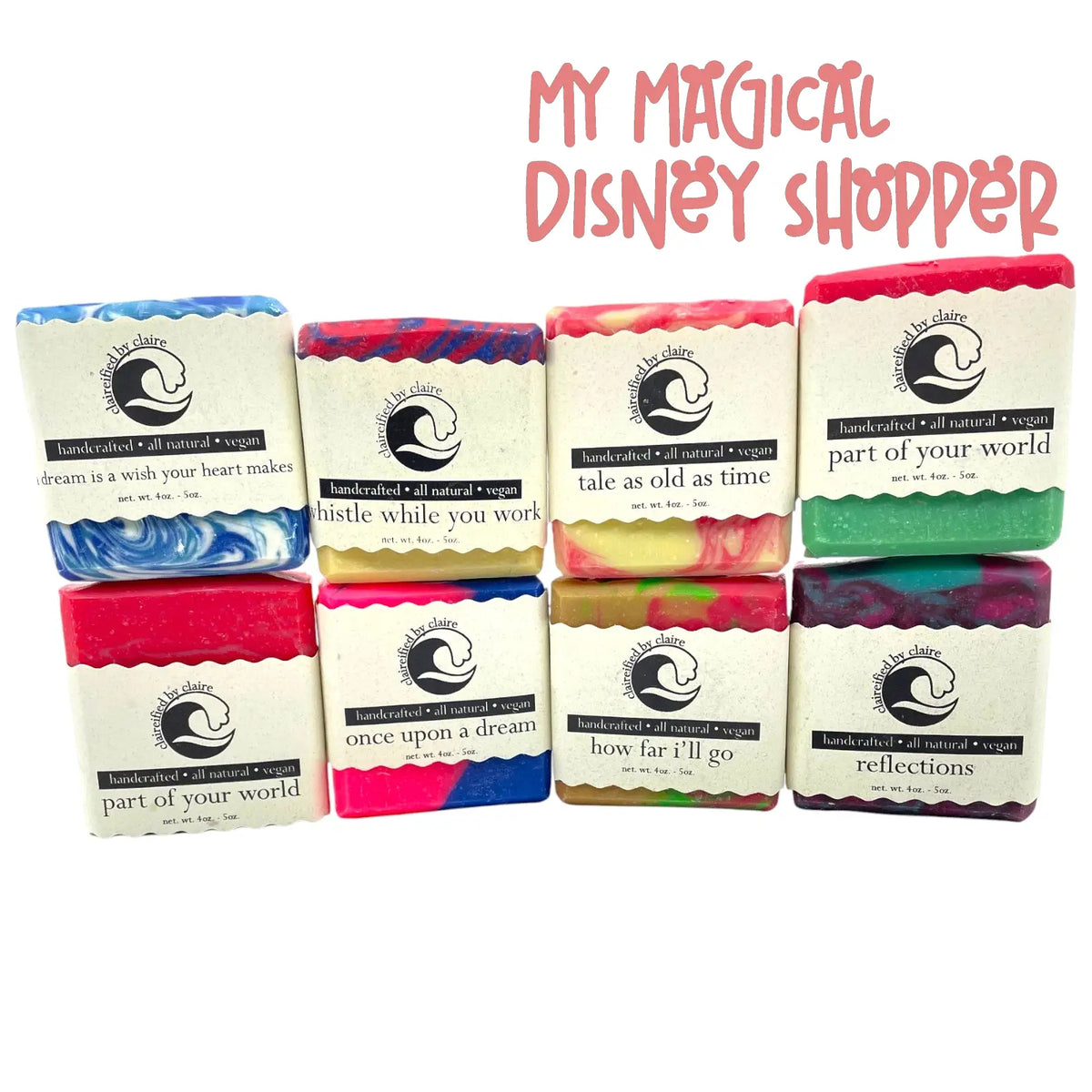 All-Natural Handmade Disney-Inspired Vegan Soap – Choose Your Scent 🧼🏰🌿✨