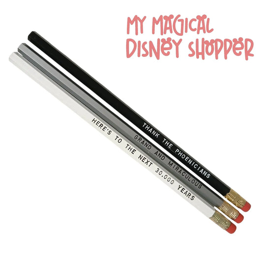 EPCOT Spaceship Earth 3-Pack Pencils 🌐✏️✨