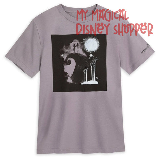 Jack Skellington and Sally ''Spiral Hill'' T-Shirt for Adults, The Nightmare Before Christmas