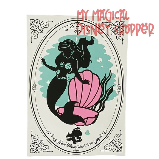Ariel Hand-Cut Silhouette Art Print – 5” x 7” Disney Silhouette Shop (Crystal Arts) 🧜‍♀️✂️