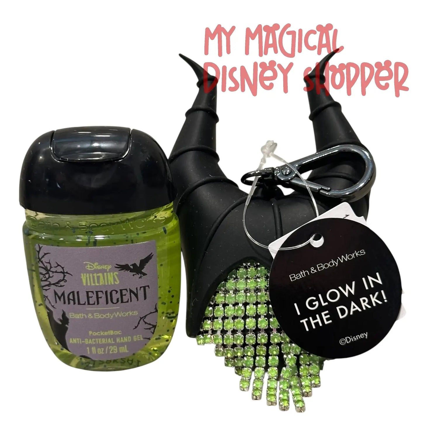 Bath & Body Works Disney Villains PocketBac Holder – Maleficent Hand Sanitizer Holder 🐉🖤