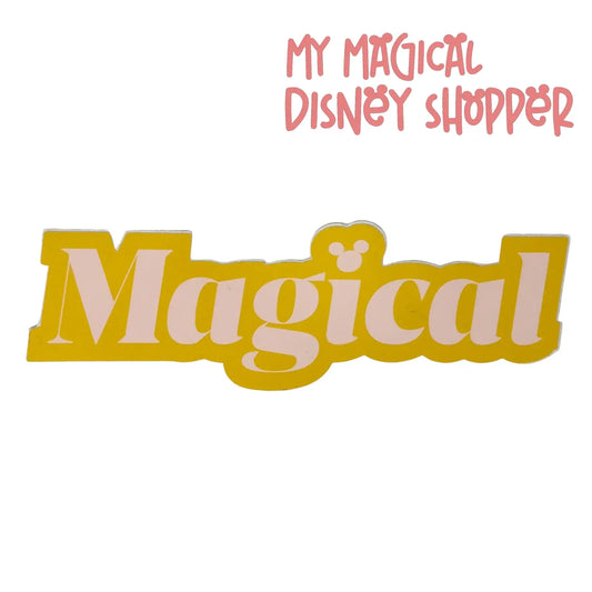 “Magical” Gold & Pink Sticker
