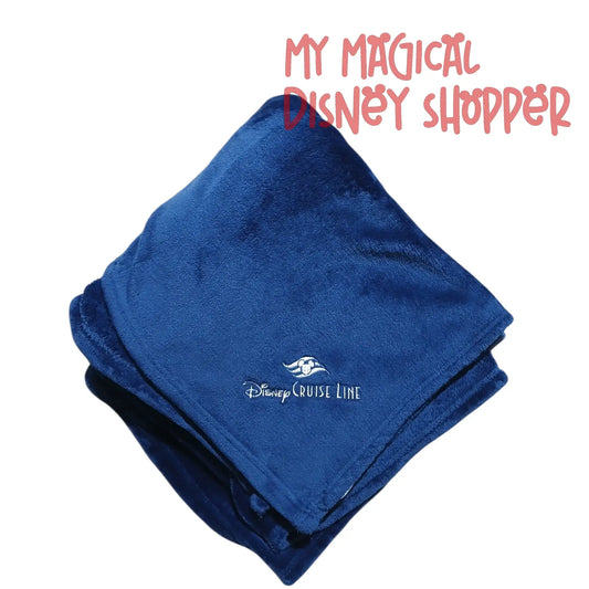 Disney Cruise Line Embroidered Throw Blanket