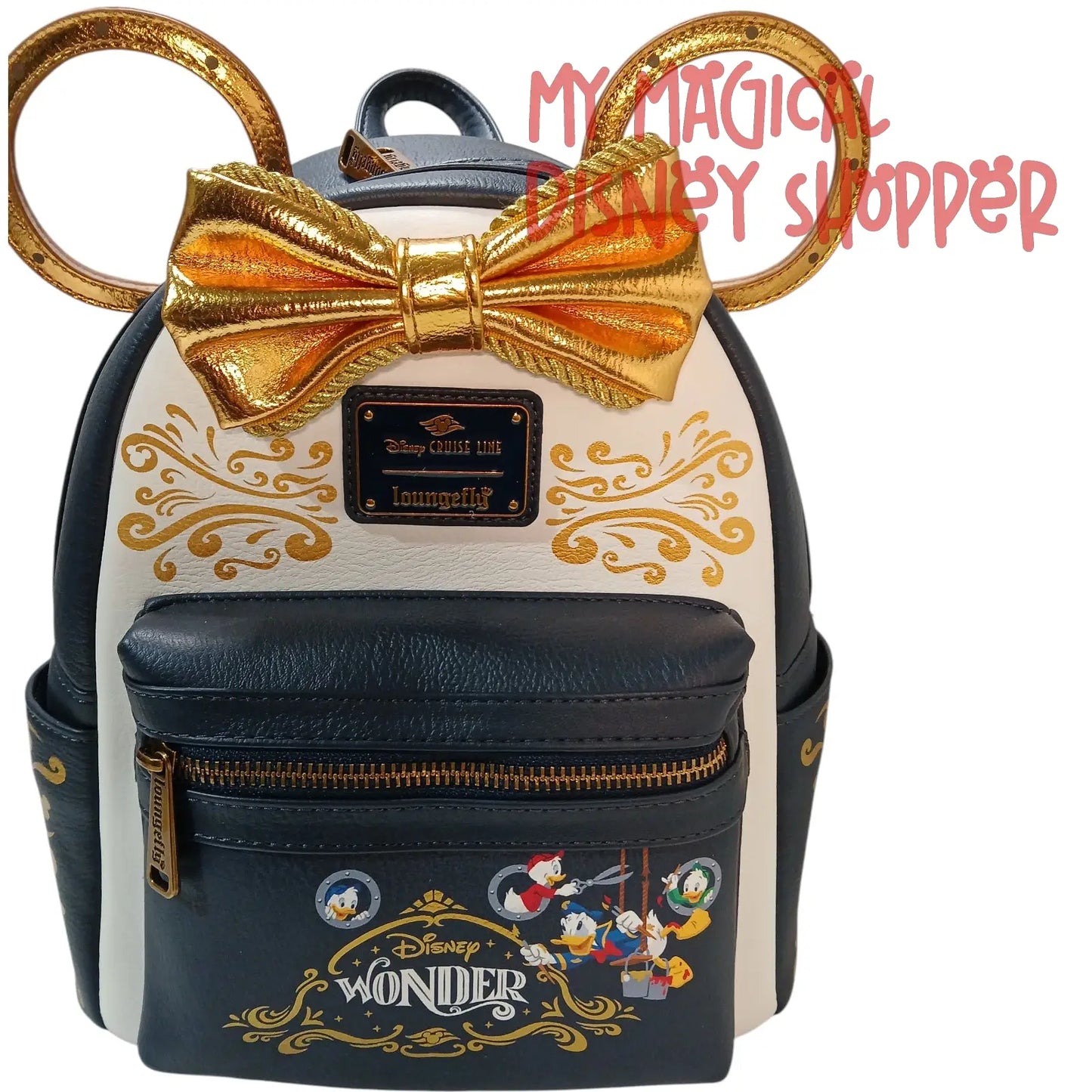 DCL Disney Cruise Line Wonder Donald and Nephews Loungefly Mini Backpack