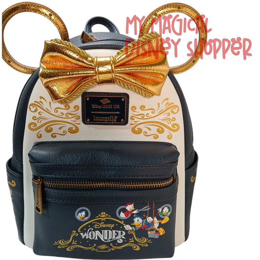 DCL Disney Cruise Line Wonder Donald and Nephews Loungefly Mini Backpack