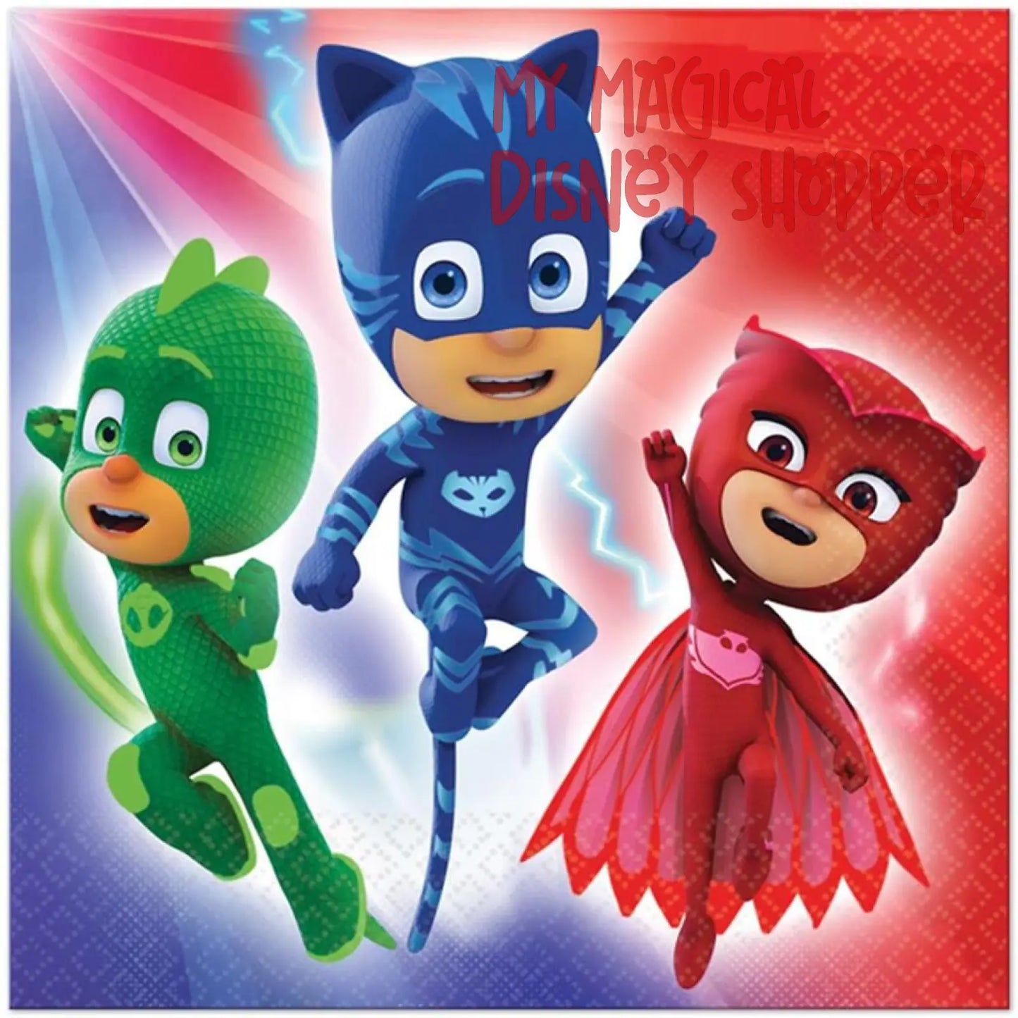 DesignWare Character Party Napkins – 16 Count – PJ Masks, Anna or Elena 🎉🎂✨