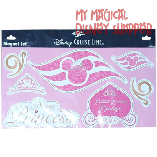 Disney Cruise Line 7 Piece Magnet Set Disney Princess - Bibbidi Bobbidi Boutique