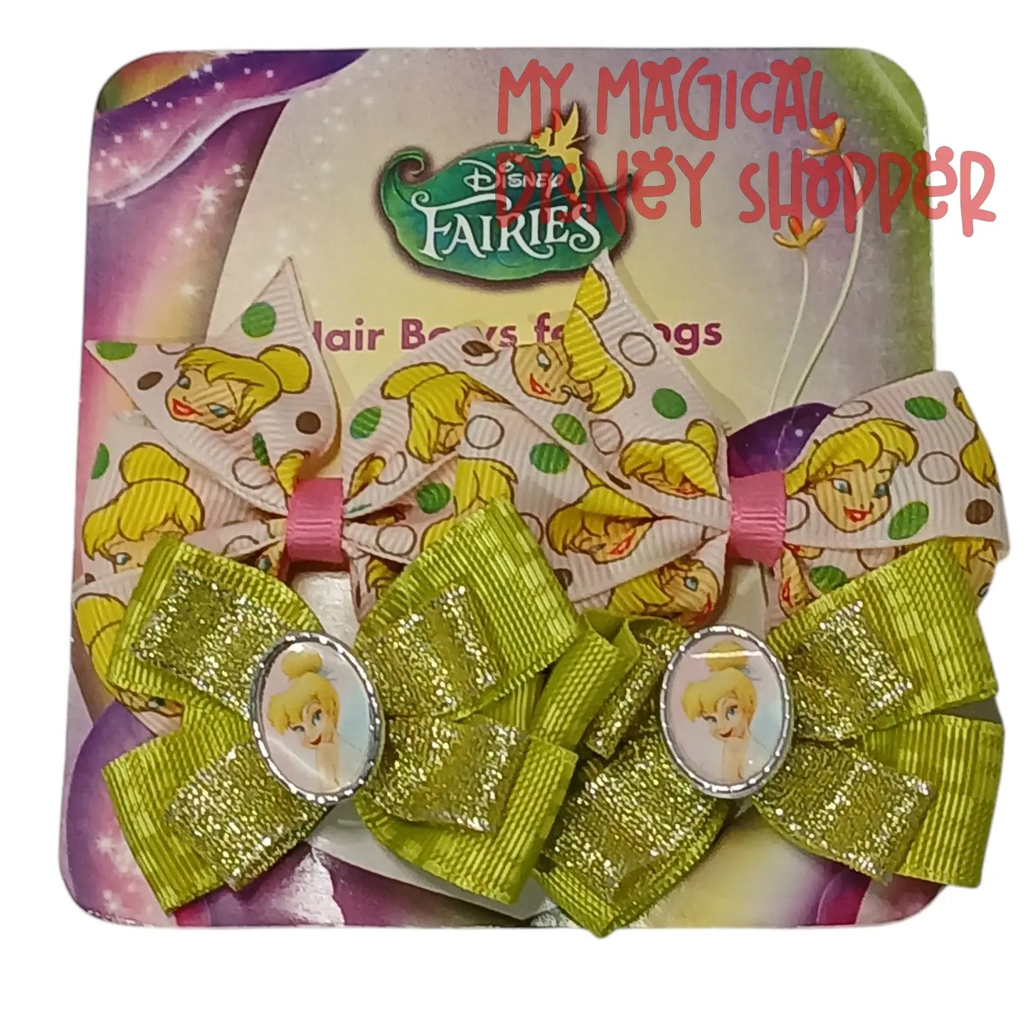 Disney Fairies 4 Piece Hair Clips Tinkerbell for Dogs