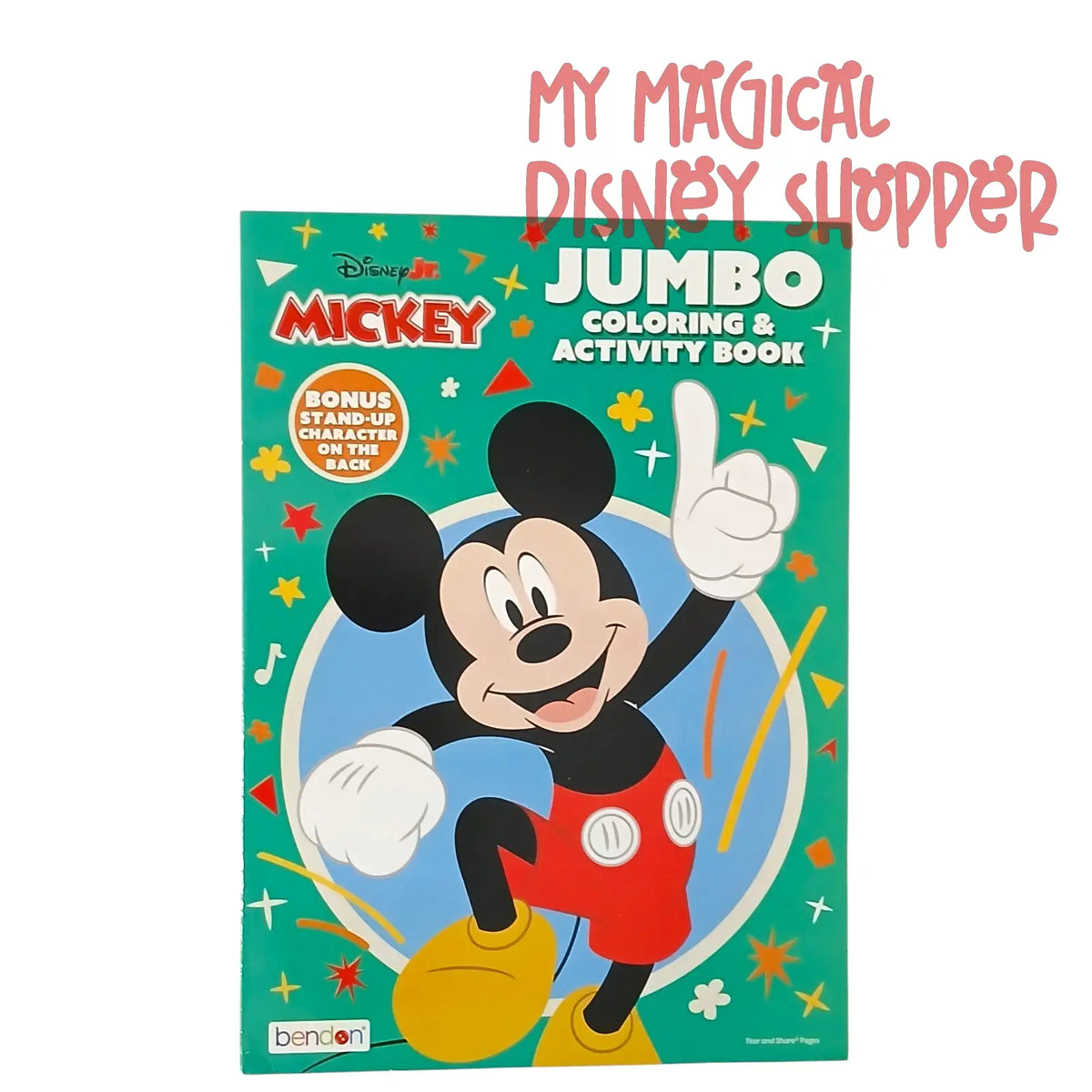 Disney Junior Mickey Mouse Jumbo Coloring & Activity Book with Bonus Stand-Up Character 🐭🎨✨