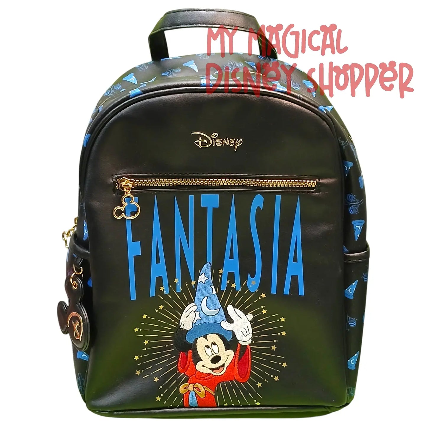 Disney Mickey Mouse Fantasia Backpack Featuring Sorcerer Mickey