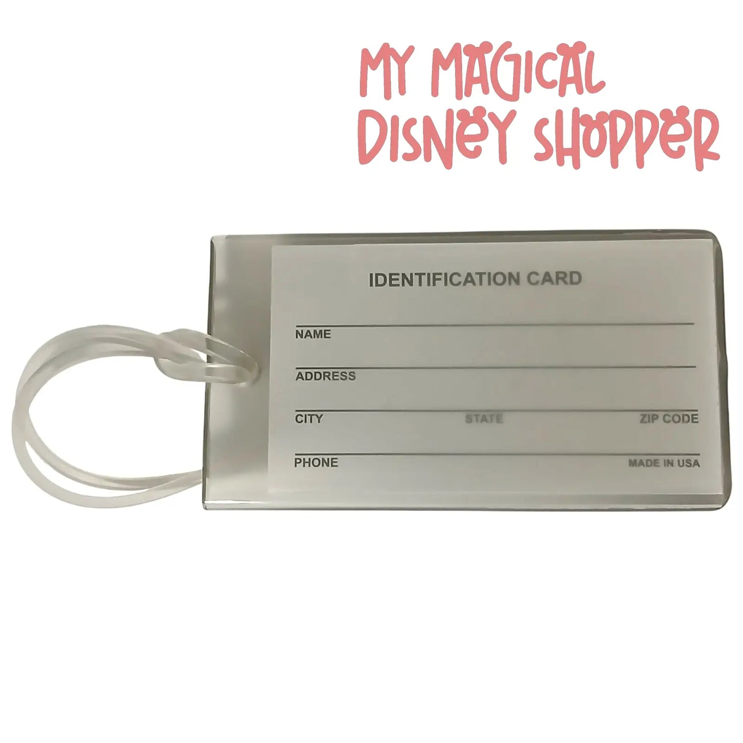 Walt Disney Imagineering Sorcerer Mickey Mouse Luggage Tag 🐭✨