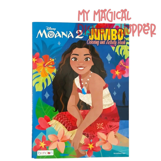 Disney Moana Jumbo Coloring & Activity Book – Kids Coloring and Activity Fun 🌊🌺🎨✨