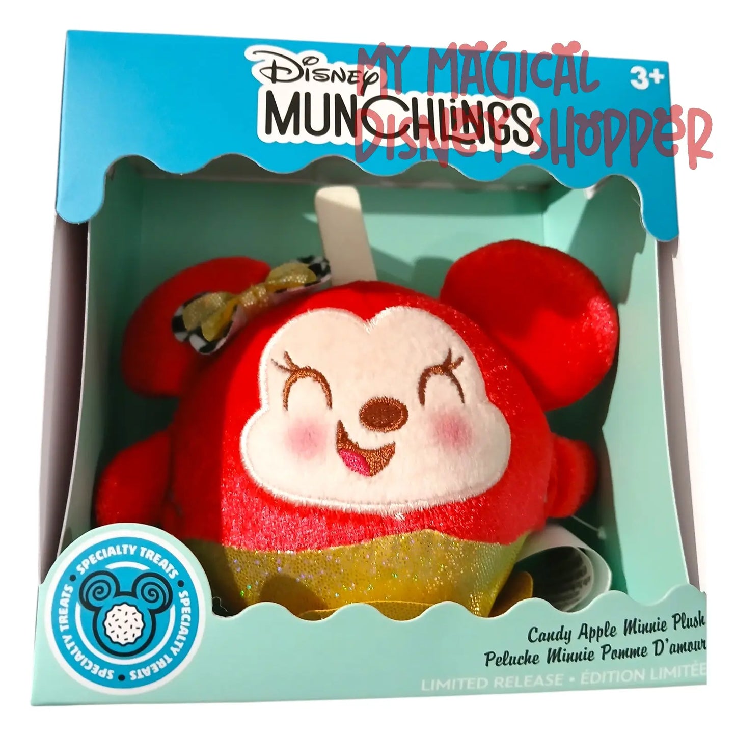 Disney Munchlings Candy Apple Minnie Plush – New York Disney Store Exclusive