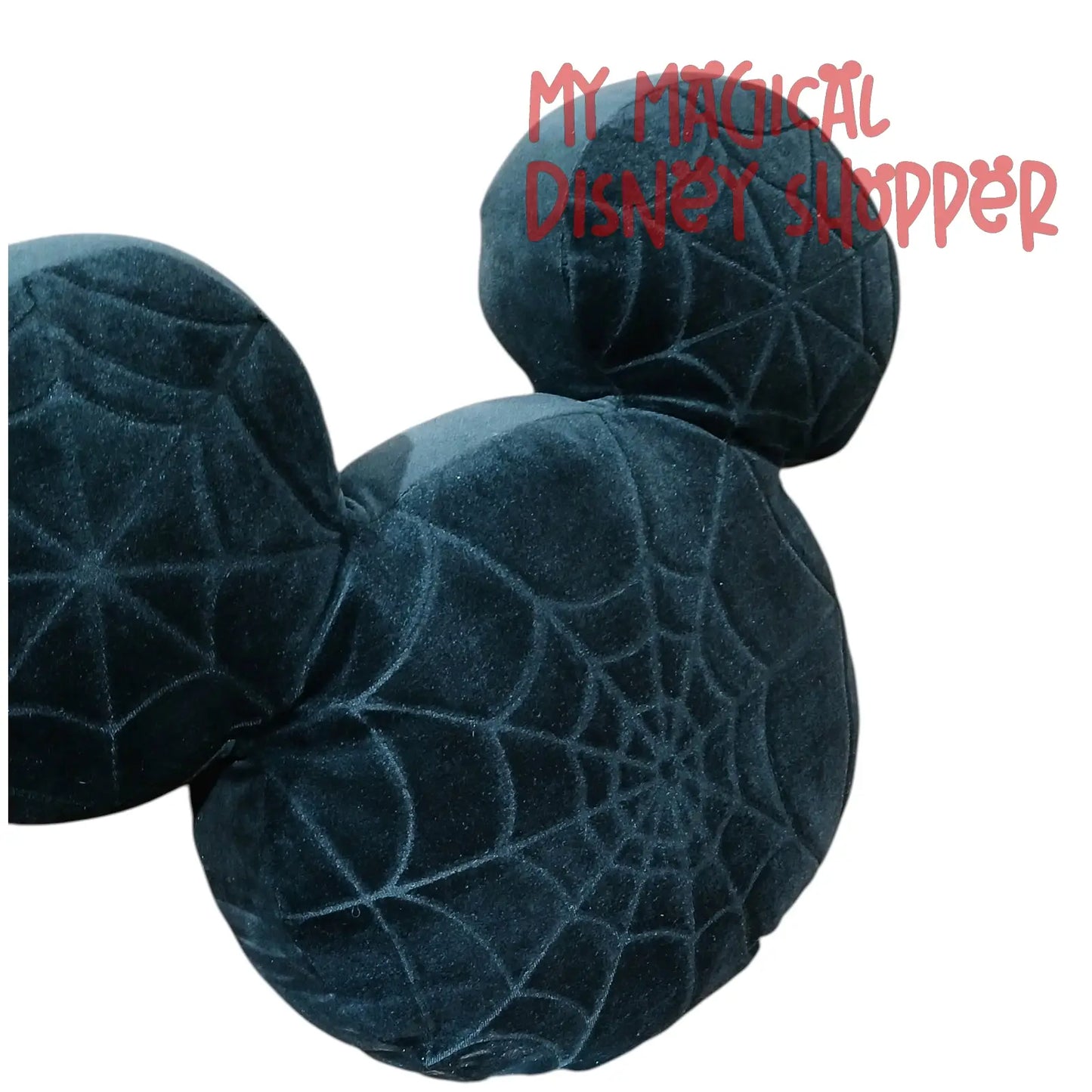 Disney Parks Halloween Web Mickey-Shaped Throw Pillow