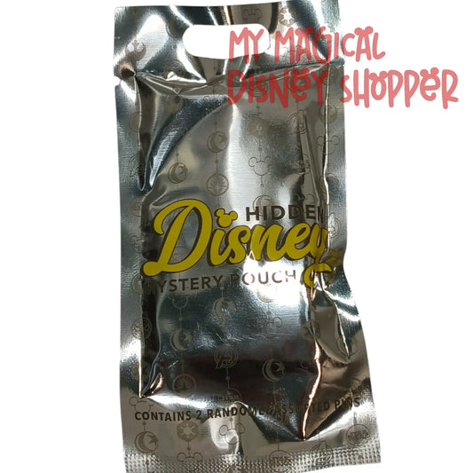 Disney Parks Hidden Disney Mystery Pin Pouch - Set of 2 Pins
