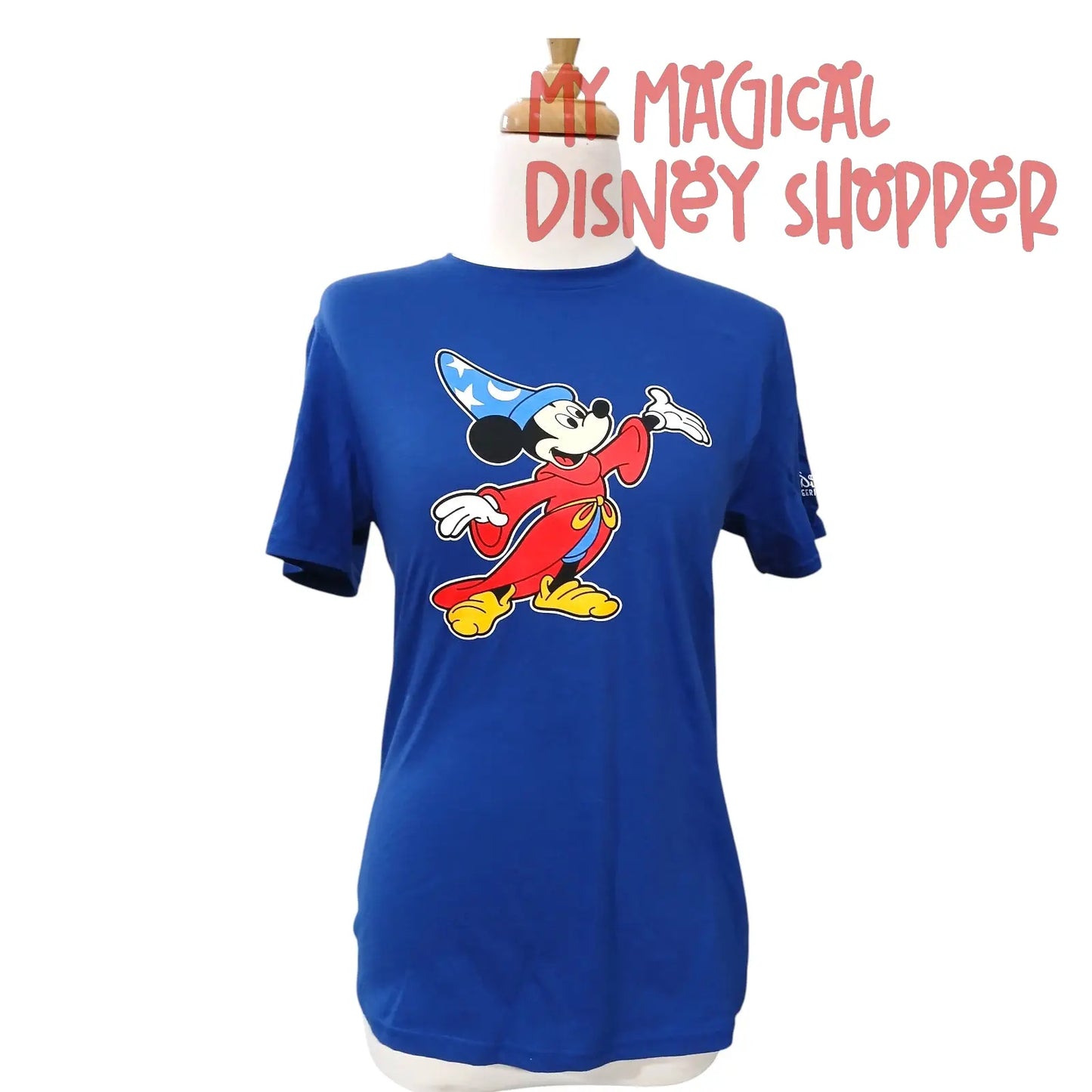 Royal Blue Walt Disney Imagineering Sorcerer Mickey D23 T-Shirt – Youth Large 🧙♂️🐭✨