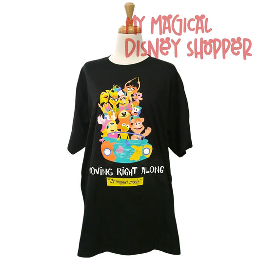The Muppet Movie "Moving Right Along" 60th Anniversary Black Shirt - Size Adult XL