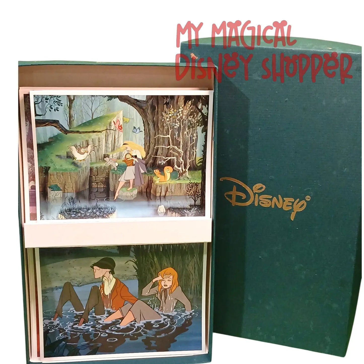Disney Parks 20-Count Blank Card & Envelope Set – Classic Animation Collection