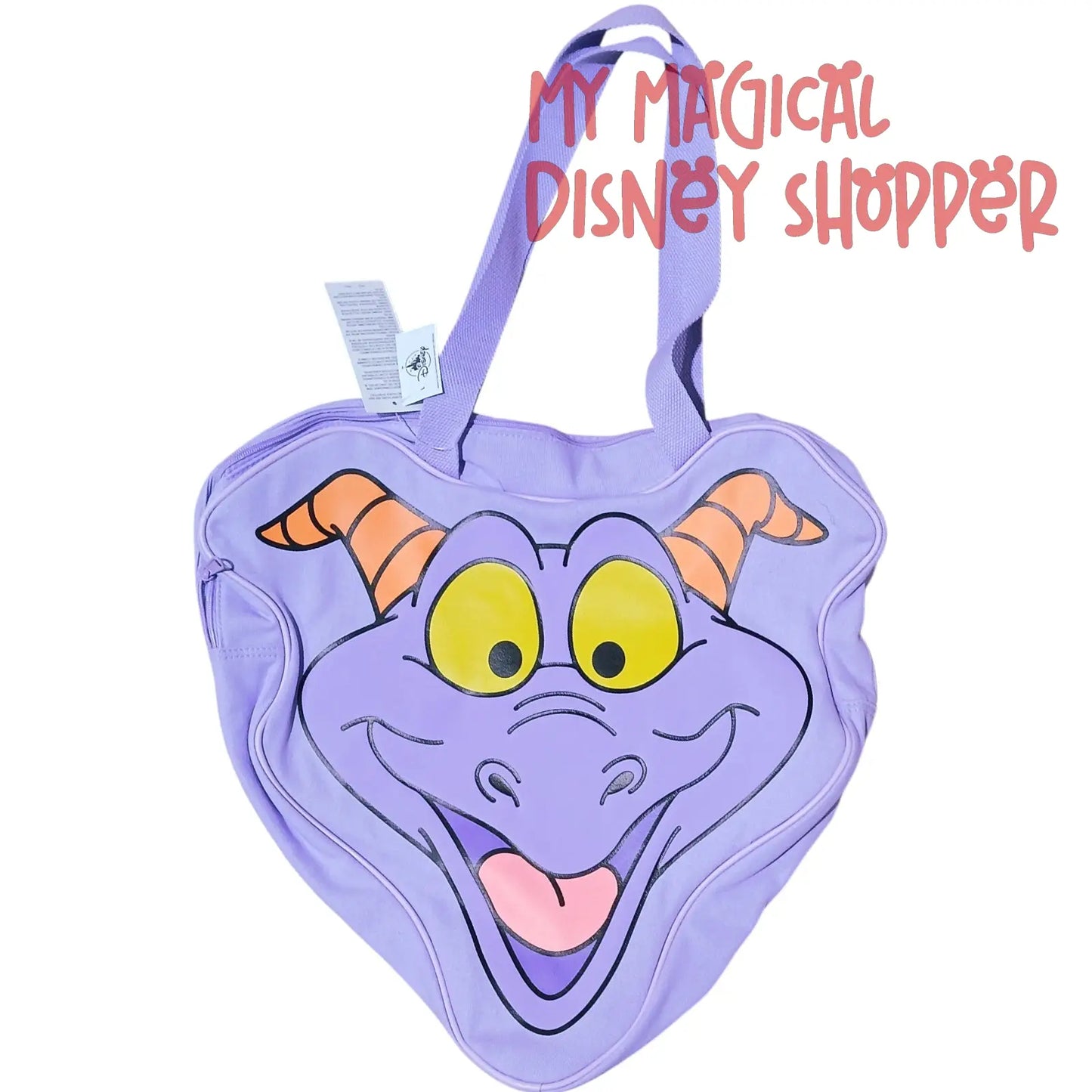 Disney Parks Canvas Tote – Walt Disney & Figment Head Large Carryall