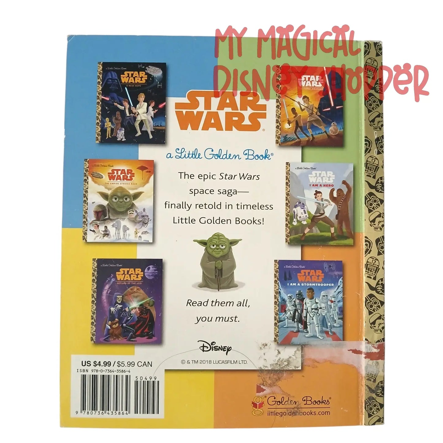 Star Wars: The Last Jedi – Little Golden Book (Gently Used) ⭐📖