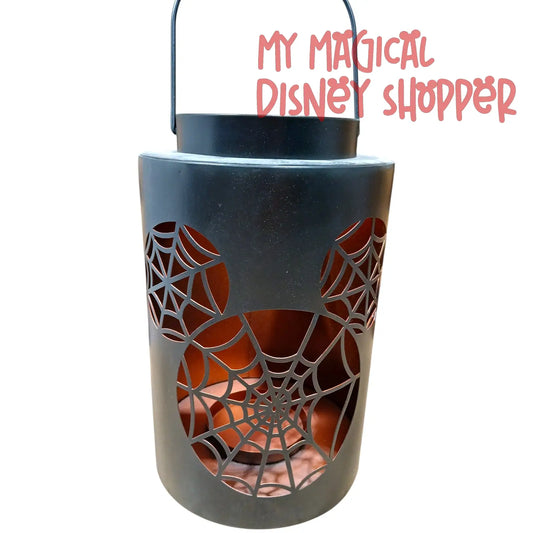 Halloween Webbed Mickey Candle Lantern – Disney Parks Large 12” Decorative Accent 🎃🕸️