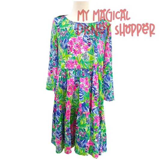 Disney Parks x Lilly Pulitzer Geanna Swing Dress – Minnie & Daisy Floral Print - Size Adult Large