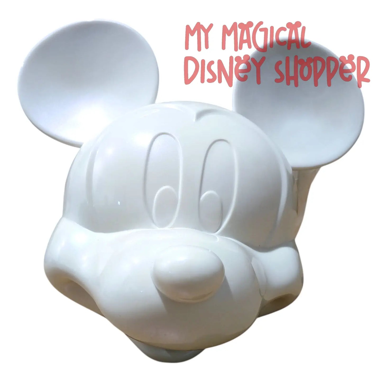 Loungefly Disney Parks Mickey Mouse Molded Head Pearl White Crossbody Bag 🤍🐭✨
